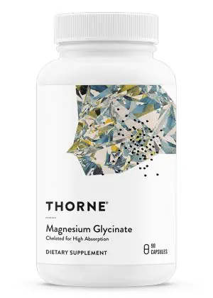 Thorne Magnesium Glycinate - A highly absorbable, non-laxative magnesium for sleep, muscle, and bone support.