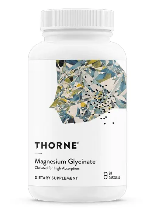 Thorne Magnesium Glycinate - A highly absorbable, non-laxative magnesium for sleep, muscle, and bone support.