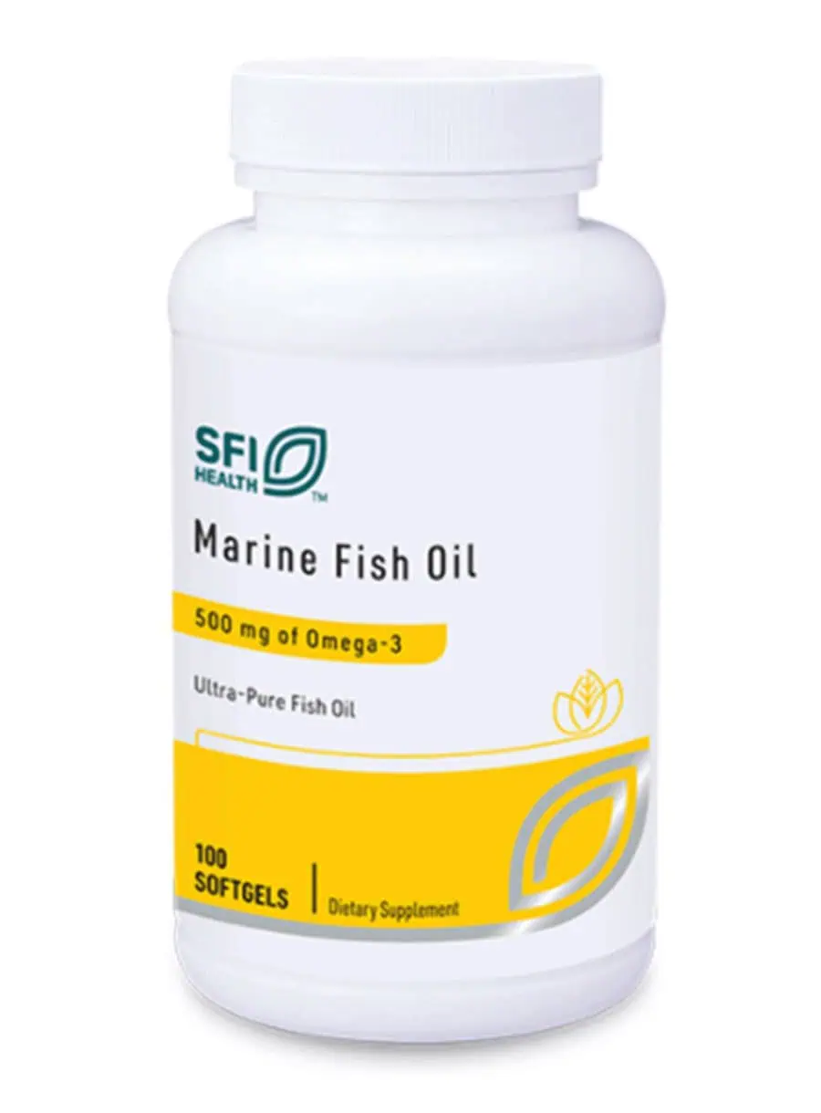 Marine Fish Oil - An ultra-pure source of omega-3 EPA and DHA for immune, brain, and heart support.