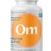 Om Mushroom Master Blend Capsules - 10-mushroom blend with KSM-66 Ashwagandha for stress and immune support.