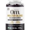 Om Master Blend Mushroom Gummies (Strawberry) - 10-mushroom blend gummies for immune and stress support.