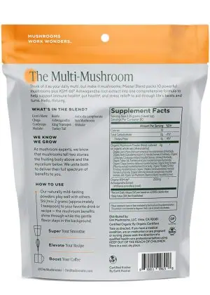 Master Blend Organic Mushroom Powde Helps support immune health, gut health & stress relief