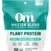 Om Master Blend Unsweetened Plant Protein Powder - 20g protein with 10-mushroom blend for recovery and immunity.