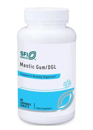 Mastic Gum/DGL - A chewable tablet with Mastic Gum and DGL Licorice for digestive health.