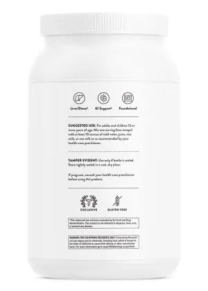 Thorne MediClear-SGS Chocolate - A pea and rice protein powder with a full multivitamin and detoxification support complex.