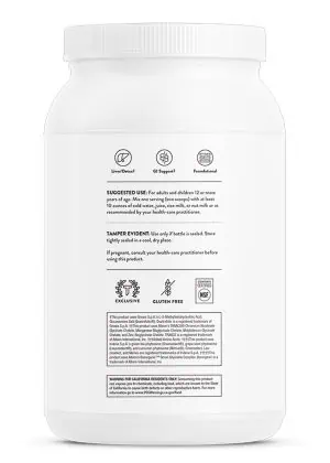 Thorne MediClear-SGS Vanilla - A pea and rice protein powder with a full multivitamin and detoxification support complex.