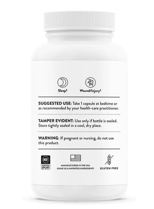 Thorne Melaton-3 (60 Capsules) - 3mg melatonin supplement for sleep and circadian rhythm support.