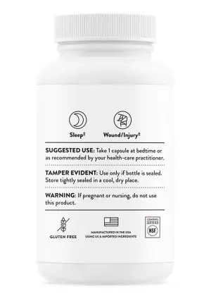 Thorne Melaton-5 (60 Capsules) - 5mg melatonin supplement for sleep and circadian rhythm support.