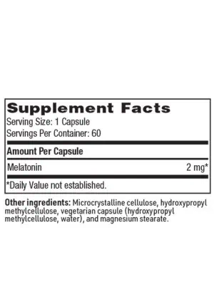 Melatonin-SR - 2 mg of sustained-release melatonin for natural sleep cycle support.