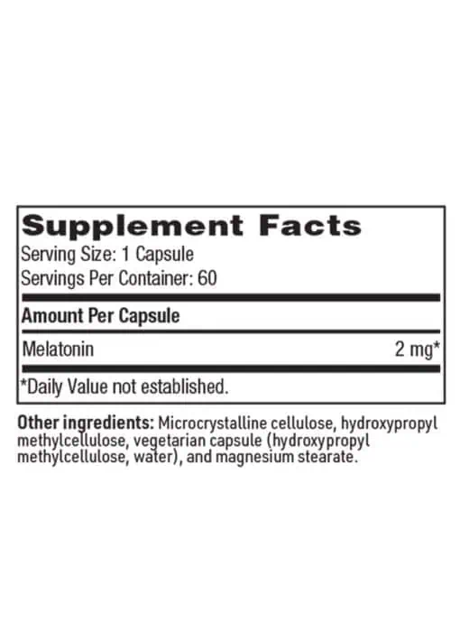 Melatonin-SR - 2 mg of sustained-release melatonin for natural sleep cycle support.