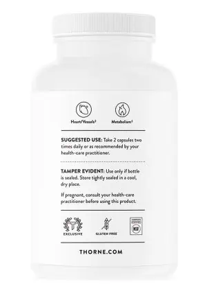 Thorne Metabolic Health - A bergamot and curcumin phytosome formula for metabolic syndrome support.