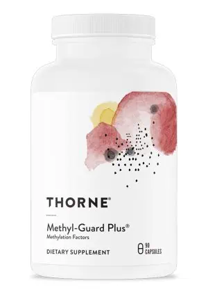 Thorne Methyl-Guard Plus (90 Capsules) - active B vitamin complex for methylation and homocysteine support.