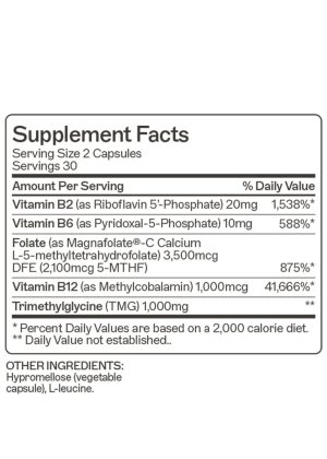 Methylation Support® - MTHFR Supplement Highly bioavailable blend supports detoxification, healthy stress response, and methylation