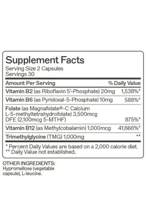 Methylation Support® - MTHFR Supplement Highly bioavailable blend supports detoxification, healthy stress response, and methylation