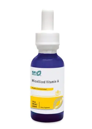 Micellized Vitamin A - Liquid vitamin A drops in a highly absorbable form for immune and vision health.