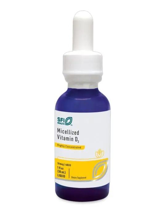 Micellized Vitamin D3 - Liquid D3 drops for easy absorption to support immune and bone health.