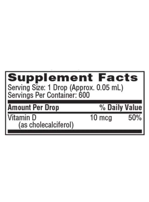 Micellized Vitamin D3 - Liquid D3 drops for easy absorption to support immune and bone health.
