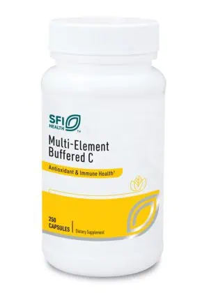 SFI Health Multi-Element Buffered C - Vitamin C with minerals, quercetin, and glutathione for immune support.