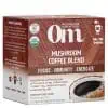 Om Mushroom Coffee Blend (10 Packets) - Organic Arabica coffee with Lion's Mane, Cordyceps, and Chaga for focus and energy.
