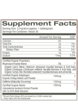 Om Mushroom Coffee Blend - Organic coffee with a six-mushroom blend for energy, focus, and immune support.