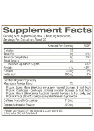 Om Mushroom Coffee Latte Blend - Organic coffee with functional mushrooms and adaptogens for energy and focus.