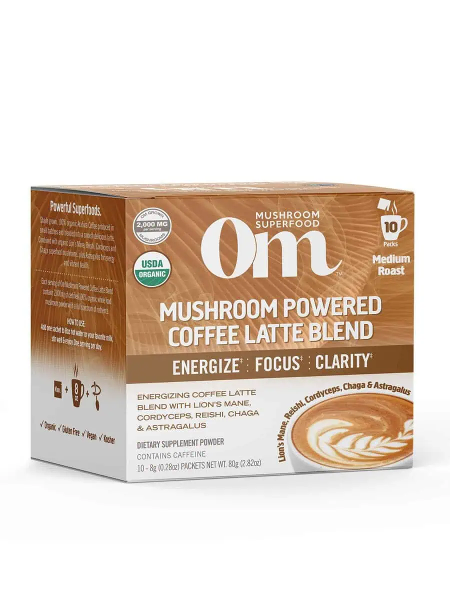 Mushroom Powered Coffee Latte Helps support energy, focus & immune health