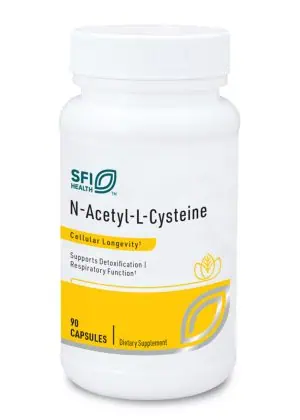 SFI Health N-Acetyl-L-Cysteine - 500mg NAC supplement for respiratory health and glutathione production.
