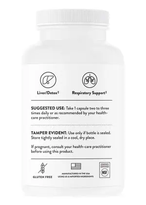 Thorne CystePlus - N-Acetyl-L-Cysteine (NAC) supplement for respiratory, liver, and antioxidant support.