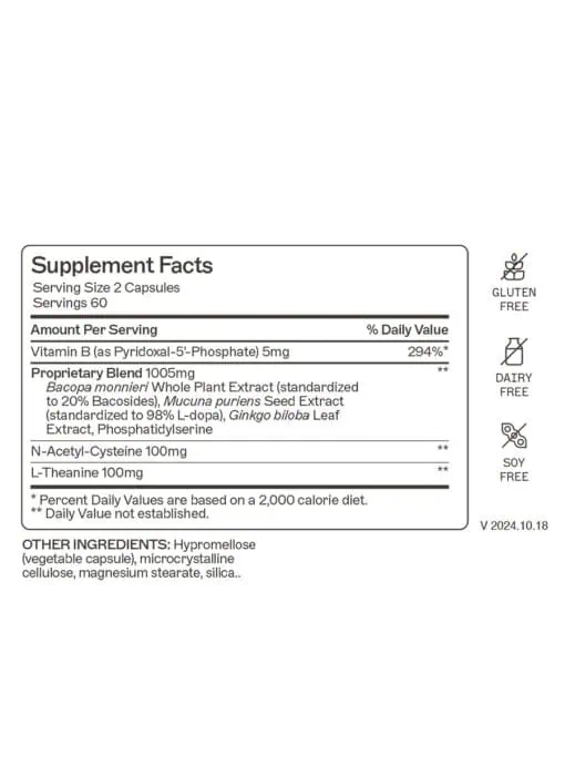 NeuroLive Supports cognitive function and promotes focus