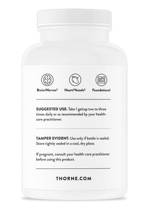 Thorne Omega-3 w/ CoQ10 - Fish oil with EPA, DHA, and CoQ10 for cardiovascular and brain health.