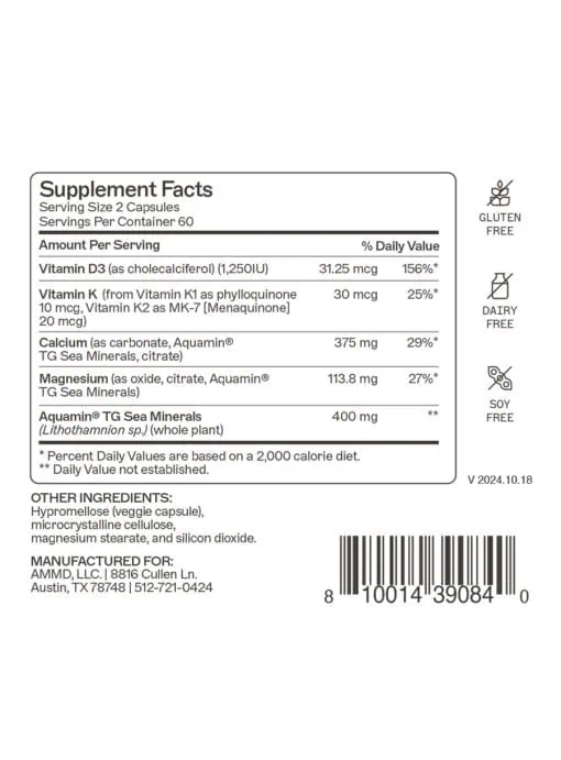 OsteoDura by ammd Supports bone density, strength, and flexibility