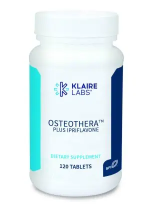 OsteoThera Plus Ipriflavone - Bone support formula with calcium, magnesium, vitamins D & K, and ipriflavone.
