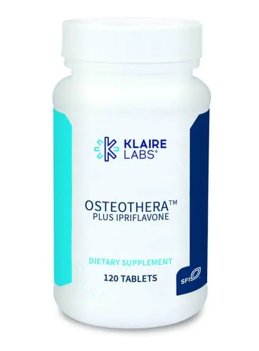 OsteoThera Plus Ipriflavone - Bone support formula with calcium, magnesium, vitamins D & K, and ipriflavone.