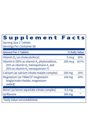 OsteoThera Plus Ipriflavone - Bone support formula with calcium, magnesium, vitamins D & K, and ipriflavone.