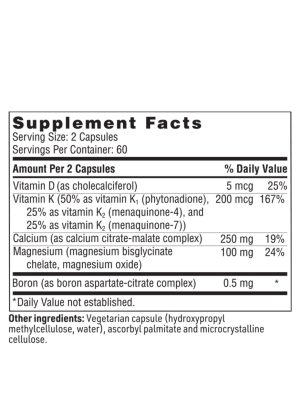OsteoThera - A bone support formula with bioavailable calcium, magnesium, vitamins D & K, and boron.