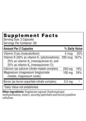 OsteoThera - A bone support formula with bioavailable calcium, magnesium, vitamins D & K, and boron.