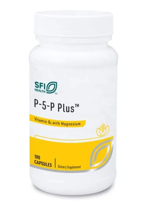 P-5-P Plus w/Magnesium - A supplement with active B6 and chelated magnesium for liver and nerve support.