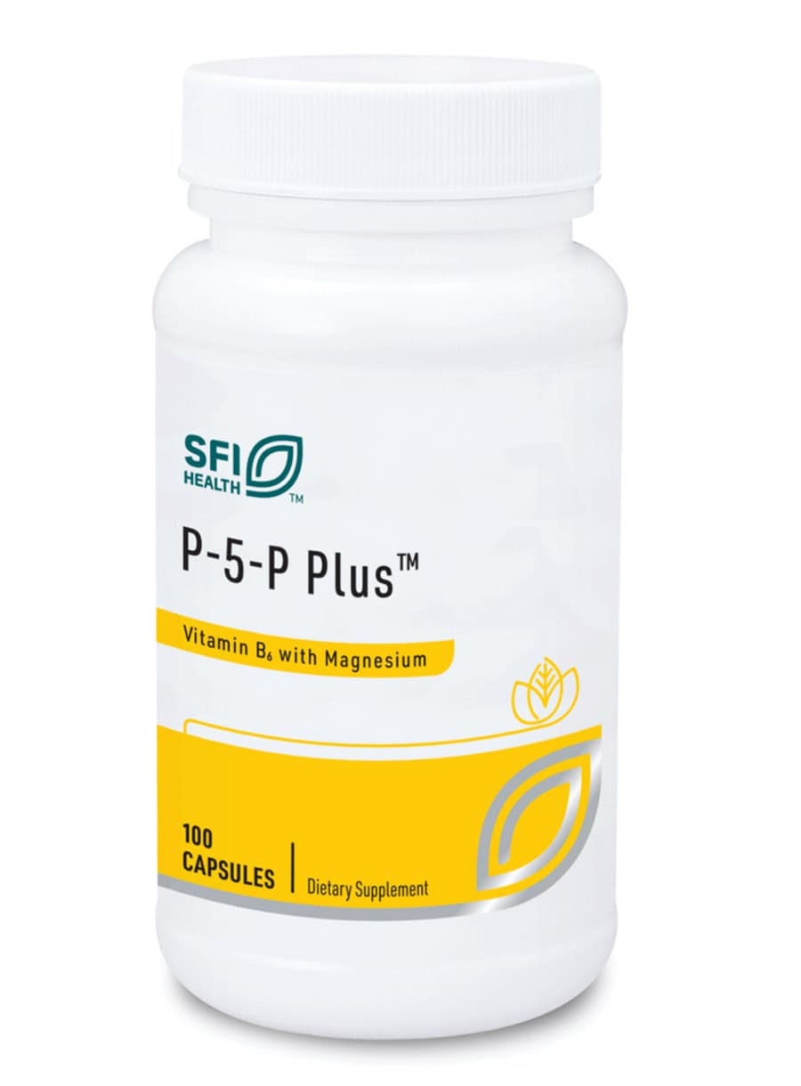 P-5-P Plus w/Magnesium - A supplement with active B6 and chelated magnesium for liver and nerve support.