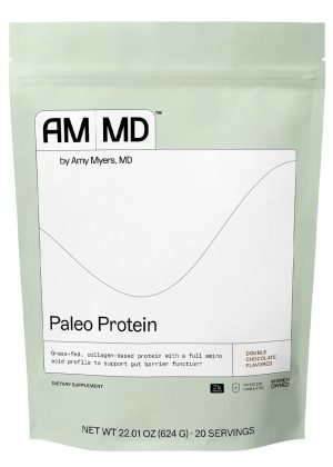 Paleo Protein Powder - Double Chocolate Grass-fed, collagen-based protein with a full amino acid profile to support gut barrier function
