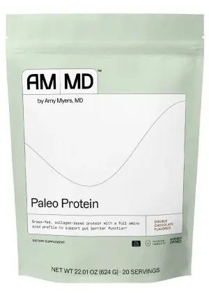 Paleo Protein Powder - Double Chocolate Grass-fed, collagen-based protein with a full amino acid profile to support gut barrier function