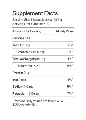 Paleo Protein Powder - Double Chocolate Grass-fed, collagen-based protein with a full amino acid profile to support gut barrier function