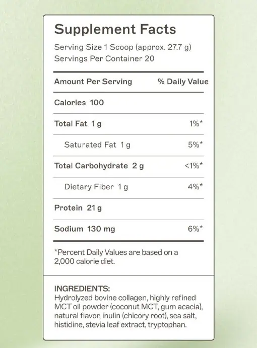 Paleo Protein - Salted Caramel Grass-fed, collagen-based protein with a full amino acid profile to support gut barrier function
