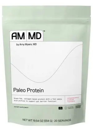 Paleo Protein - Strawberries & Cream Grass-fed, collagen-based protein with a full amino acid profile to support gut barrier function