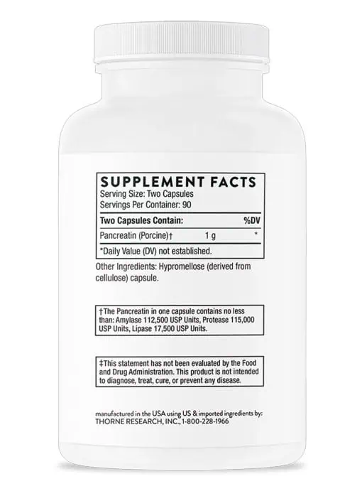 Pancreatic Enzymes Pancreatic enzymes that support digestion and absorption, especially of fats