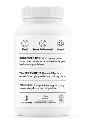 Thorne PharmaGABA-100 - Natural GABA supplement for stress, sleep, and calm focus.