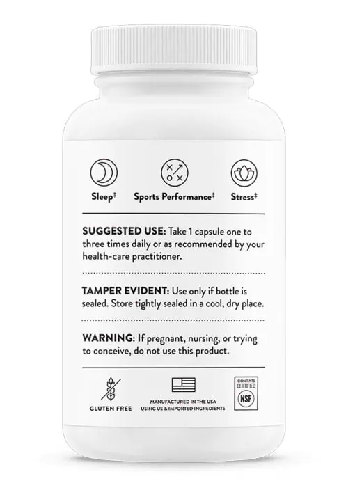 Thorne PharmaGABA-100 - Natural GABA supplement for stress, sleep, and calm focus.