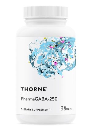 Thorne PharmaGABA-250 (60 Capsules) - natural GABA supplement for stress, sleep, and focus.