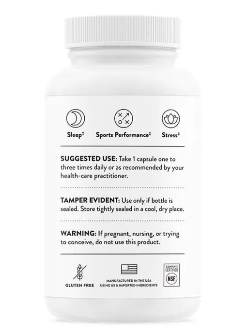 Thorne PharmaGABA-250 (60 Capsules) - natural GABA supplement for stress, sleep, and focus.