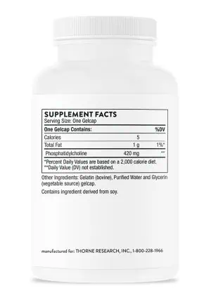 Phosphatidyl Choline n excellent source of choline for liver support, cholesterol metabolism, and healthy bile