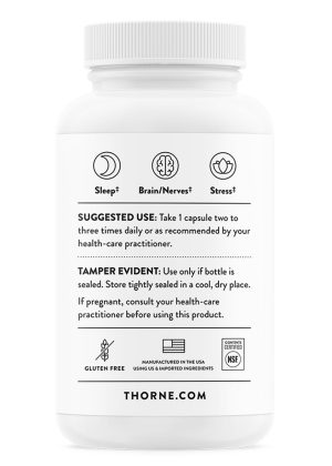 Thorne Phosphatidylserine (60 Capsules) - 100mg supplement for cortisol management, stress, and cognitive support.